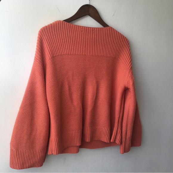 LOFT pink salmon textured sweater - Picture 4 of 11